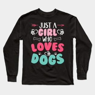 Just A Girl Who Loves Dog Training T shirt For Women T-Shirt T-Shirt Long Sleeve T-Shirt